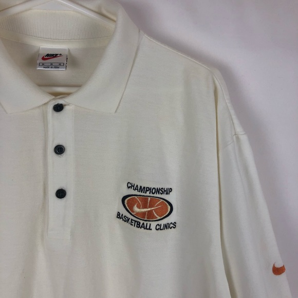 Vintage Nike Basketball Polo Shirt 90s - Picture 2 of 8
